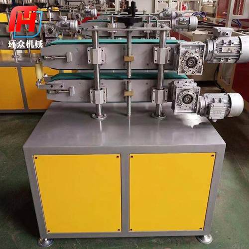 厂家直供塑料管材履带式牵引机PVC小型管材片材双工位皮带牵引机