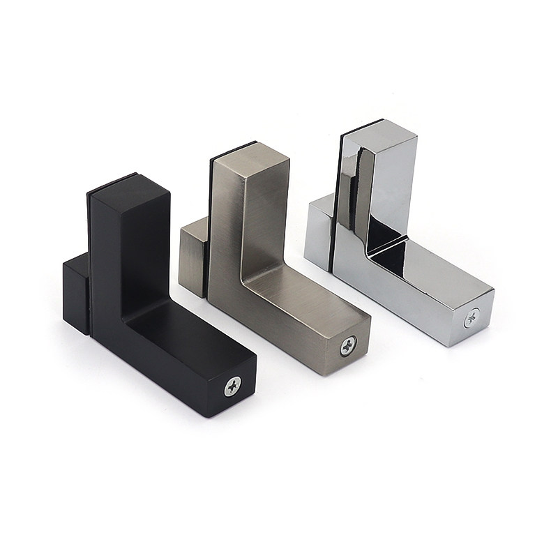 免打孔玻璃夹固定夹木板夹支架F夹玻璃夹子合金托隔板调层板托