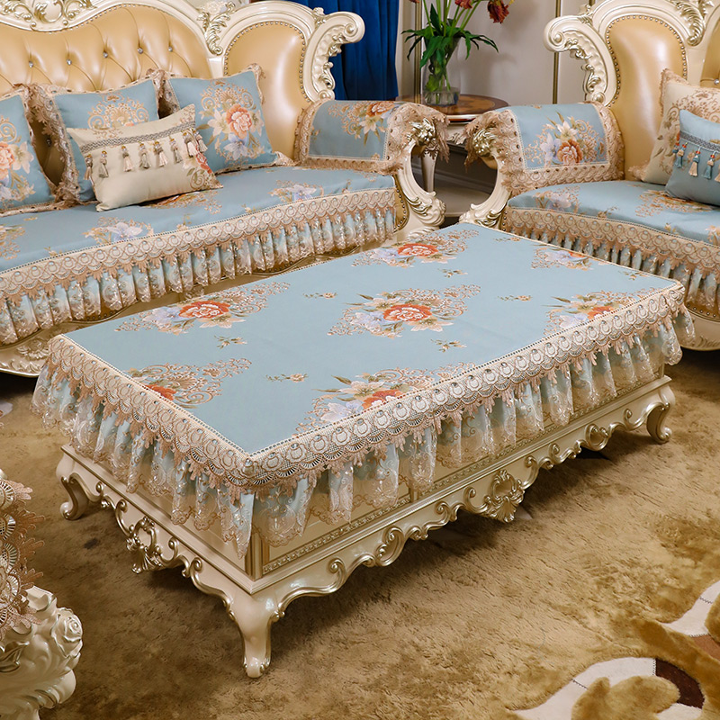 茶几垫桌垫欧式茶几巾现代茶布桌布茶几长方形通用茶几布罩