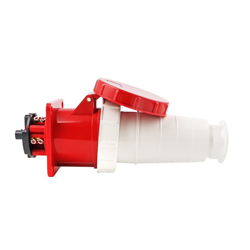 IP67防水航空工业插头连接器63A/125芯4心5孔防爆插座公母移动