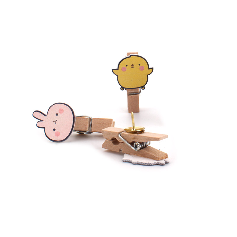 0个 不伤照片夹子图钉创意可爱装饰毛毡软木墙便签按钉