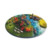 酒店餐桌大圆桌创意装 饰桌假仿真干摆设桌面艺