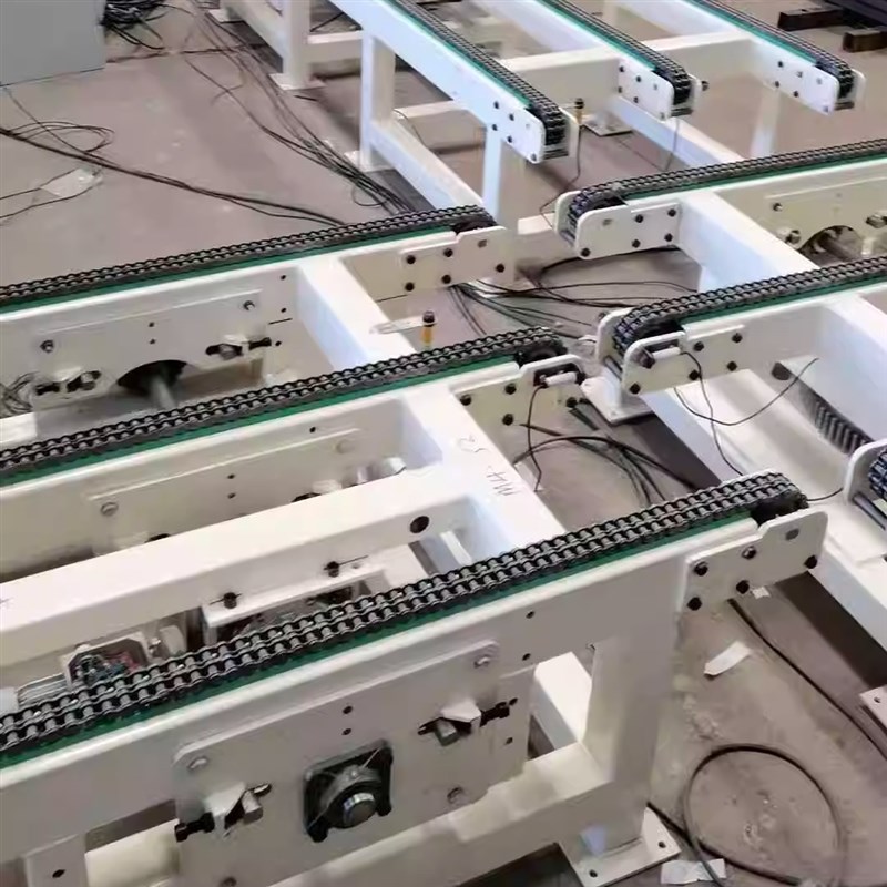 重型不锈钢链条输送机多排链条式托盘输送带锻造件输送机