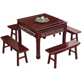 新酸枝木八仙桌长凳古典红木实木客厅四方桌供桌茶几