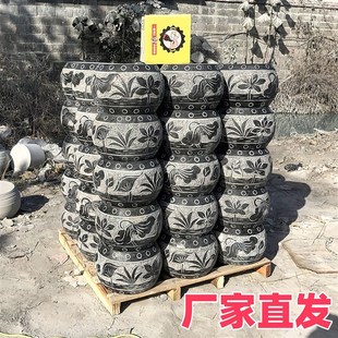 柱墩石天然青石石雕仿古石墩子底座包柱石柱基石柱脚石中式柱顶石