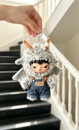 泡泡玛特小野雾中人系列心蚀者毛绒公仔挂件替换衣服diy娃衣套装