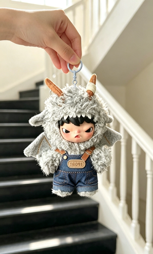 泡泡玛特小野雾中人系列心蚀者毛绒公仔挂件替换衣服diy娃衣套装