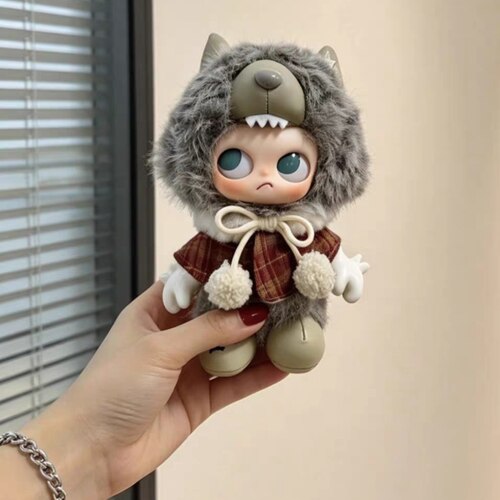 泡泡玛特ZSIGAI'mZsiga嘎子姐搪胶毛绒挂件替换娃衣套装diy娃衣服