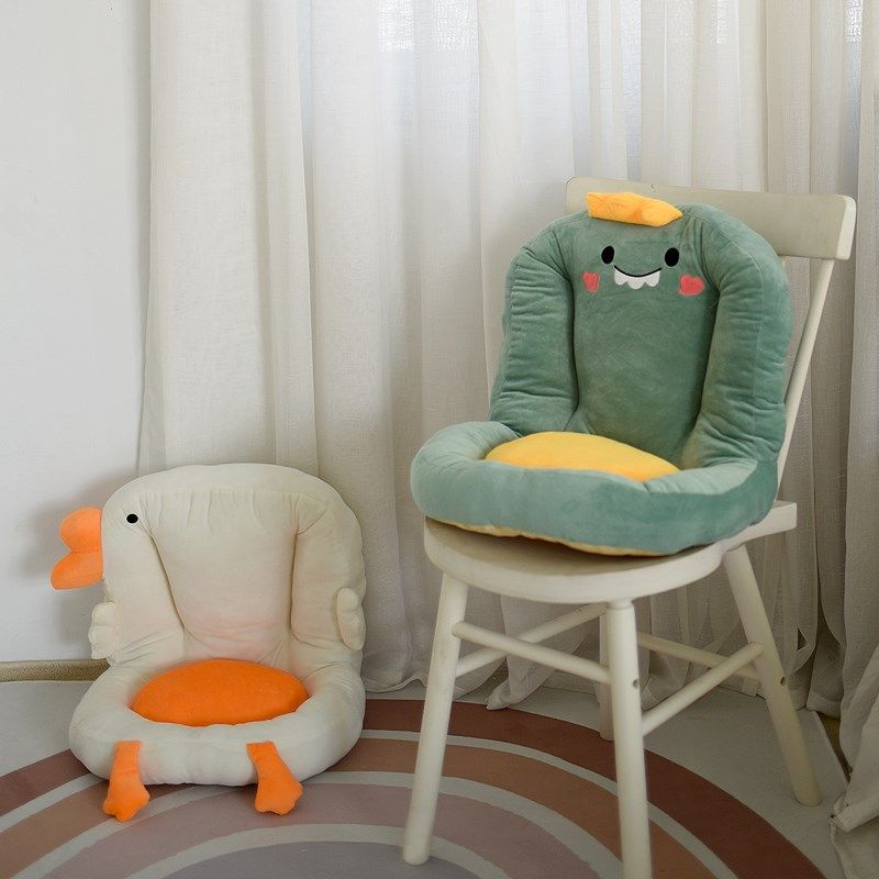 毛绒胡萝卜坐垫恐龙板凳座椅保暖大白鹅坐垫靠垫宿舍靠垫教室椅垫