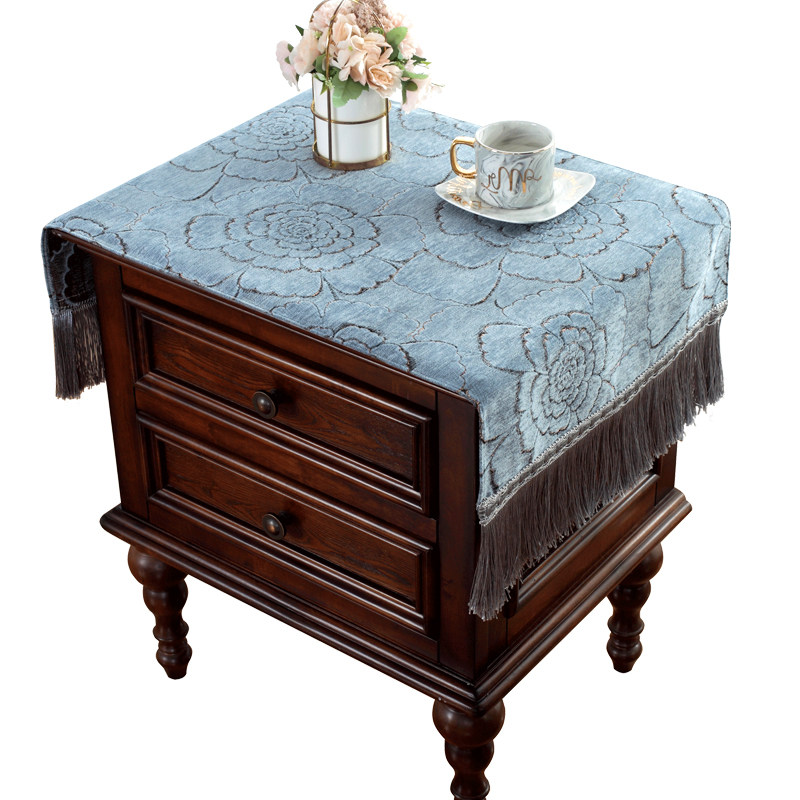 中式床头柜盖巾家用雪尼尔电视柜布盖布防尘罩盖布多用巾小方巾,居家布艺,床头柜盖布,淘宝优惠券,粉丝福利购,淘宝优惠卷