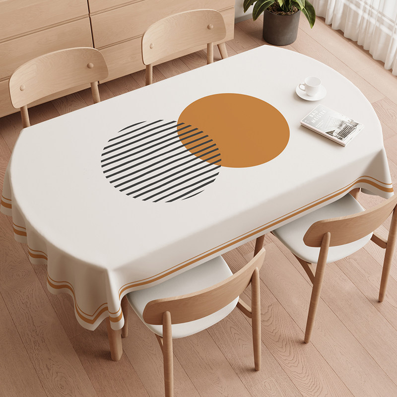 椭圆形餐桌布PVC桌布防水防油防烫免洗家用长方形茶几台布高级感,居家布艺,桌布,淘宝优惠券,粉丝福利购,淘宝优惠卷