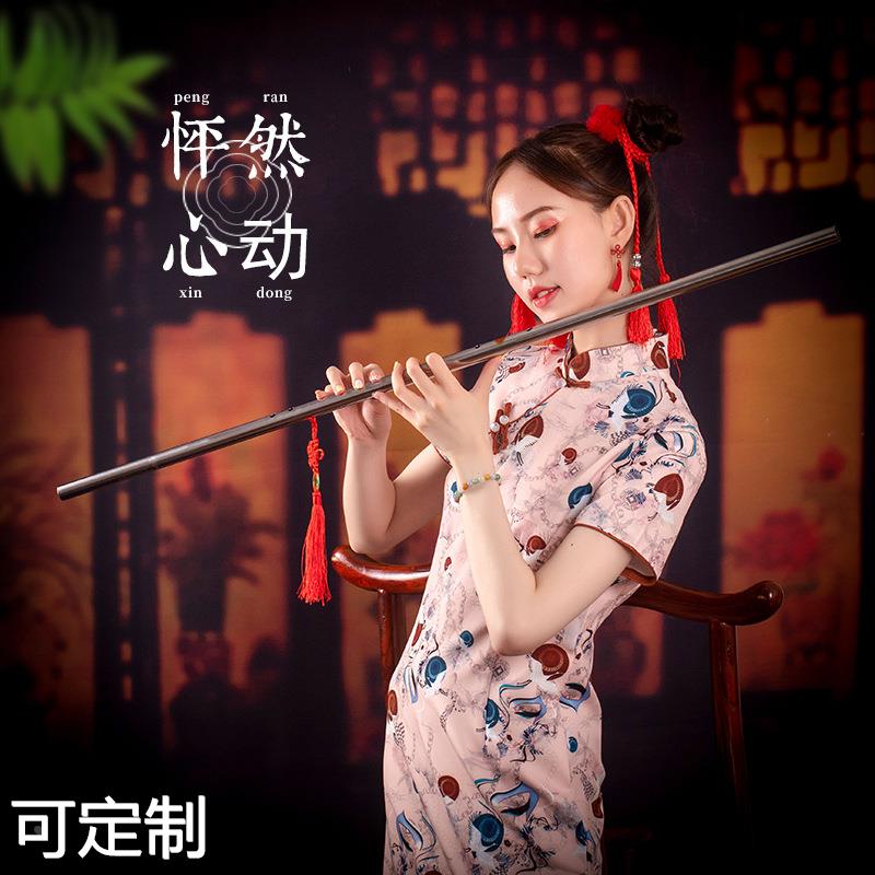 加厚款304不锈钢笛防裂防F调/G调横笛不锈钢镀铜镀金笛乐器定制