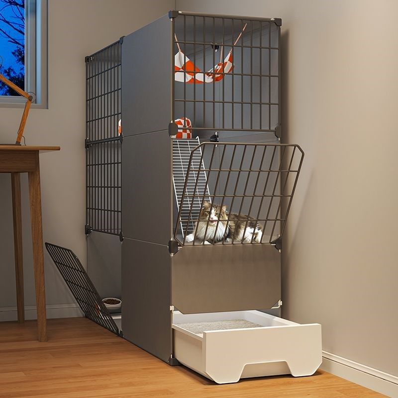 猫笼窄不占地小户型带厕所一体式家用室内二层猫别墅超大自由空间,宠物/宠物食品及用品,猫笼子/猫别墅,淘宝优惠券,粉丝福利购,淘宝优惠卷