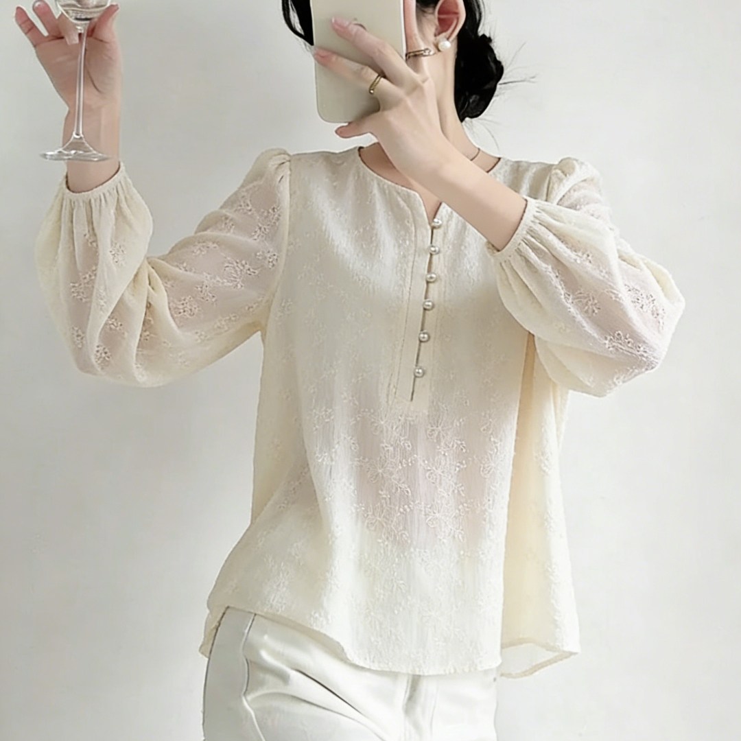 2026春季新款爆款高级感重工提花长袖衬衫女士精致气质通勤上衣潮,女装/女士精品,大码内搭,淘宝优惠券,粉丝福利购,淘宝优惠卷