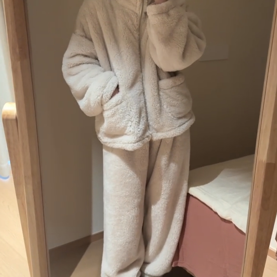 加厚日常通勤男女同款居家俩件套