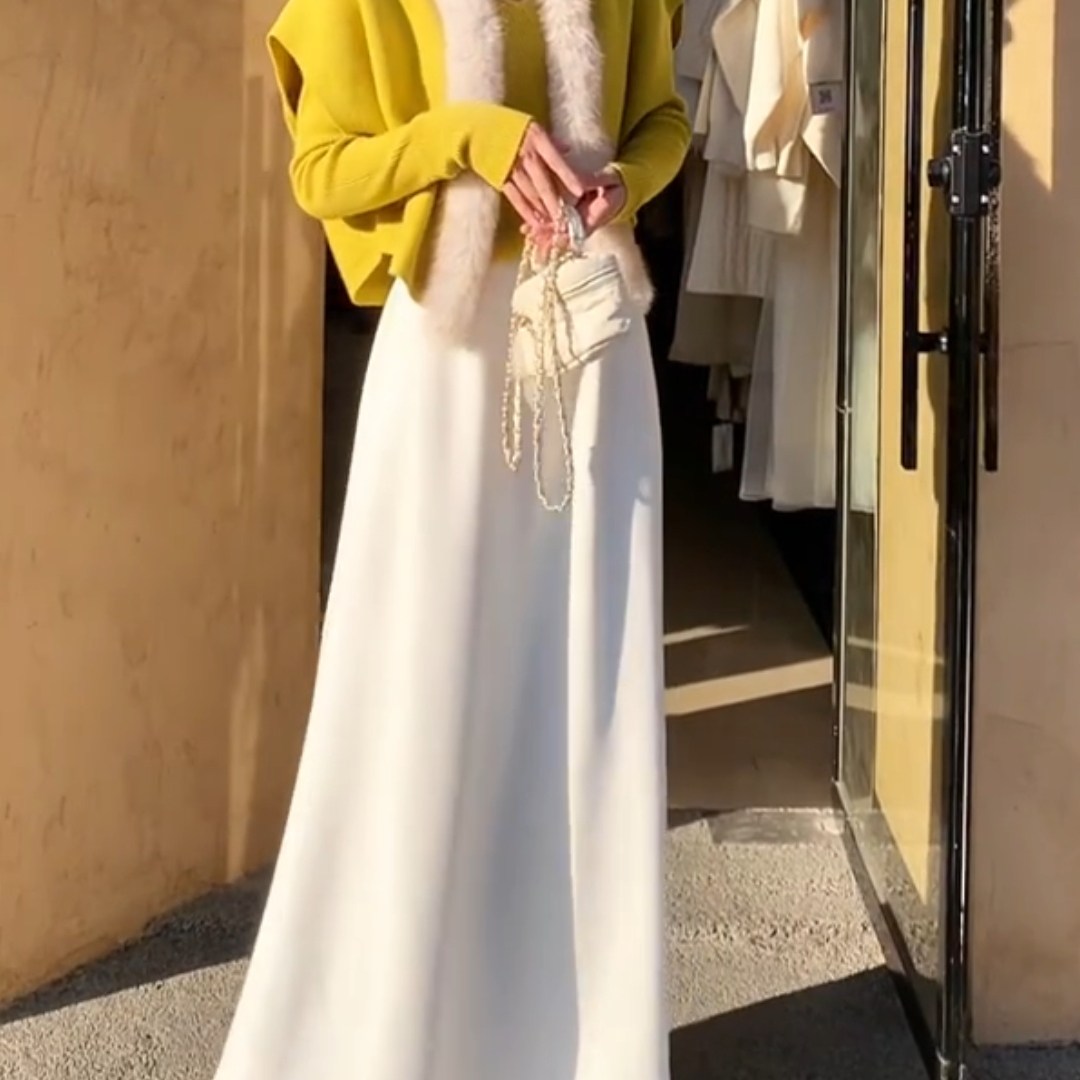 淑女风气质高腰半身裙女2026春季新款甜美减龄休闲百搭a字长裙潮,女装/女士精品,大码半身裙,淘宝优惠券,粉丝福利购,淘宝优惠卷