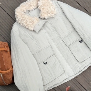 2025年新款初冬韩系穿搭小个子高级感超好看短款棉服面包服外套女