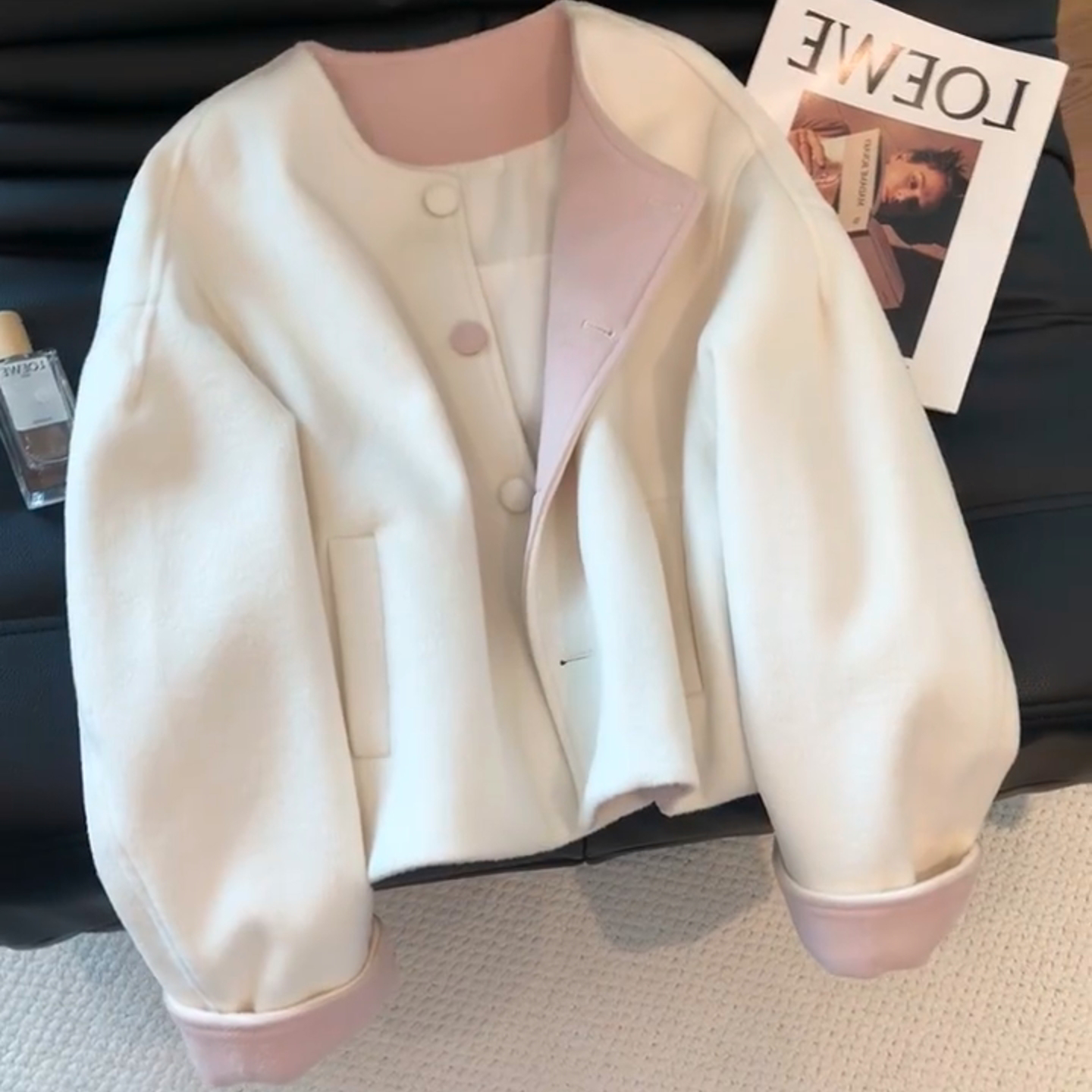 韩版温柔高级感百搭小香风上衣潮