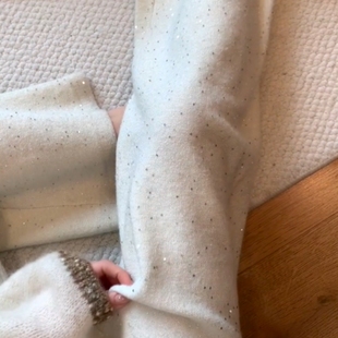 百搭休闲小个子阔腿裤 2025秋冬新款 高级感独特漂亮烫钻毛呢阔腿裤