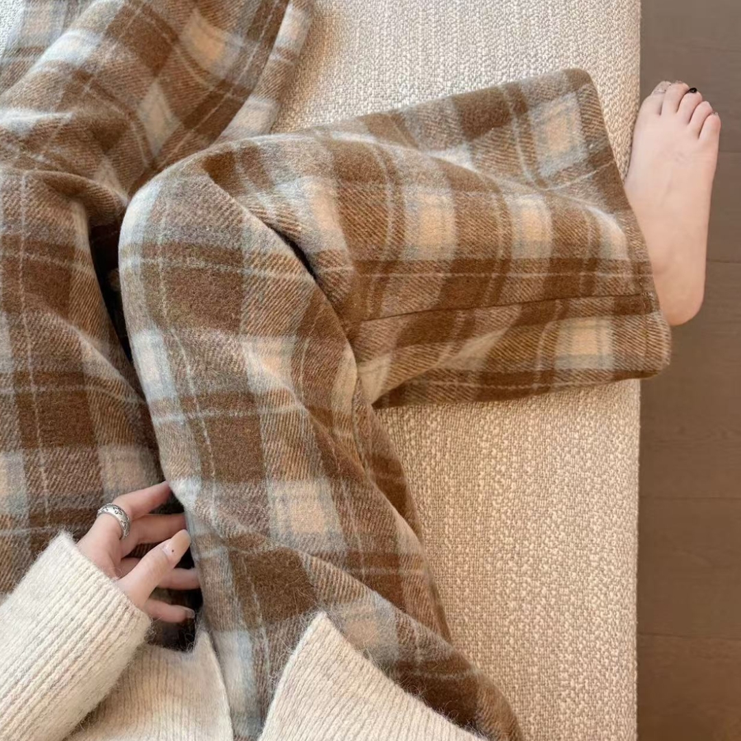 秋季爆款慵懒风高腰垂感休闲裤潮