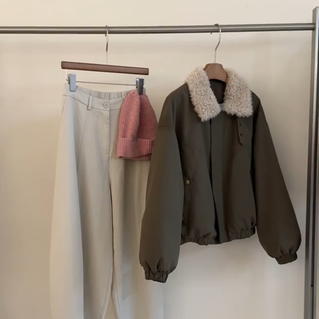 小个子工装夹克加厚保暖宽松外套