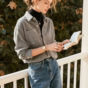 女秋冬 小众洋气别致时髦高级感叠穿衬衫 今年流行独特漂亮小衫 法式