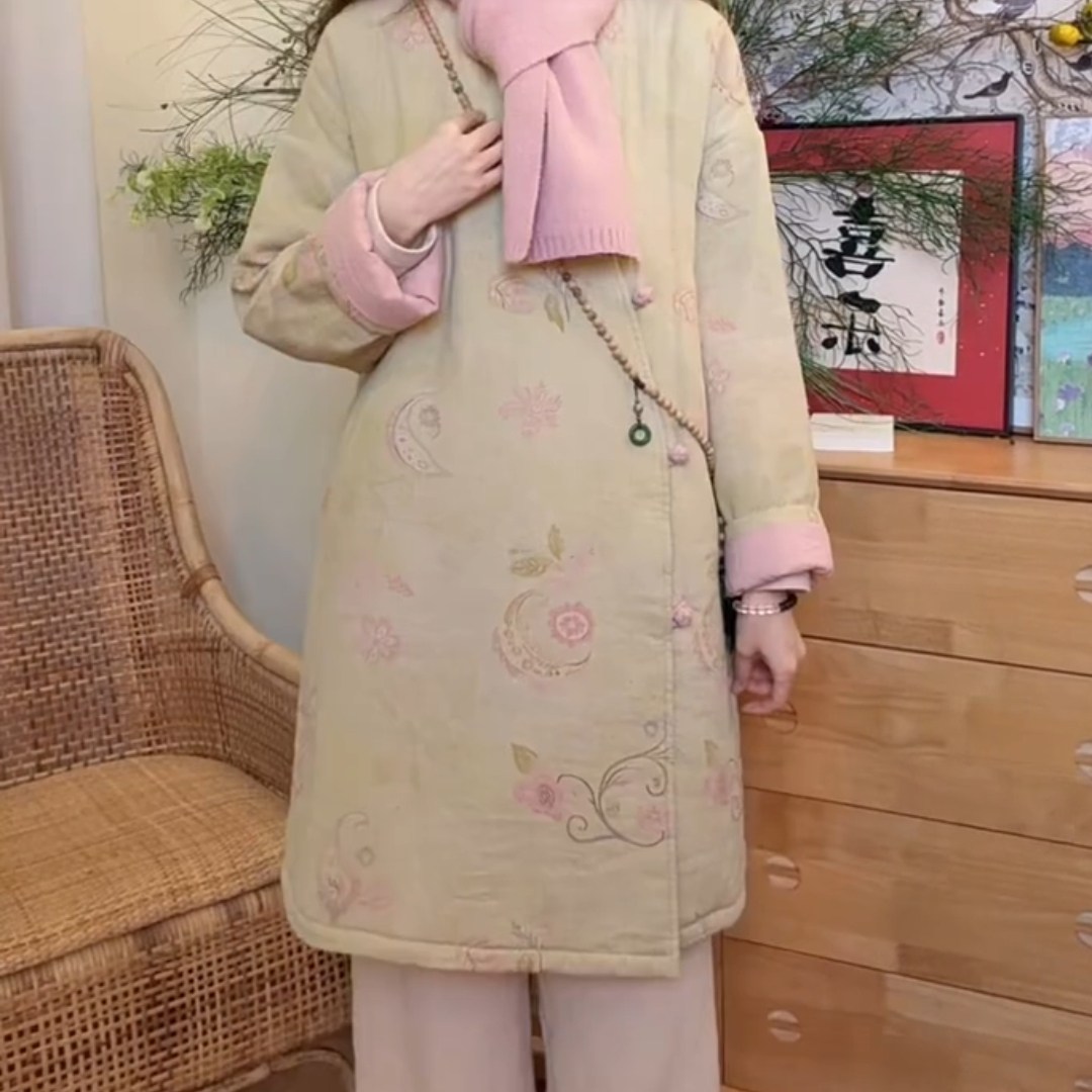 新中式国风女装禅意复古chic超好看慵懒温柔宽松棉衣外套2025秋冬,女装/女士精品,大码内搭,淘宝优惠券,粉丝福利购,淘宝优惠卷