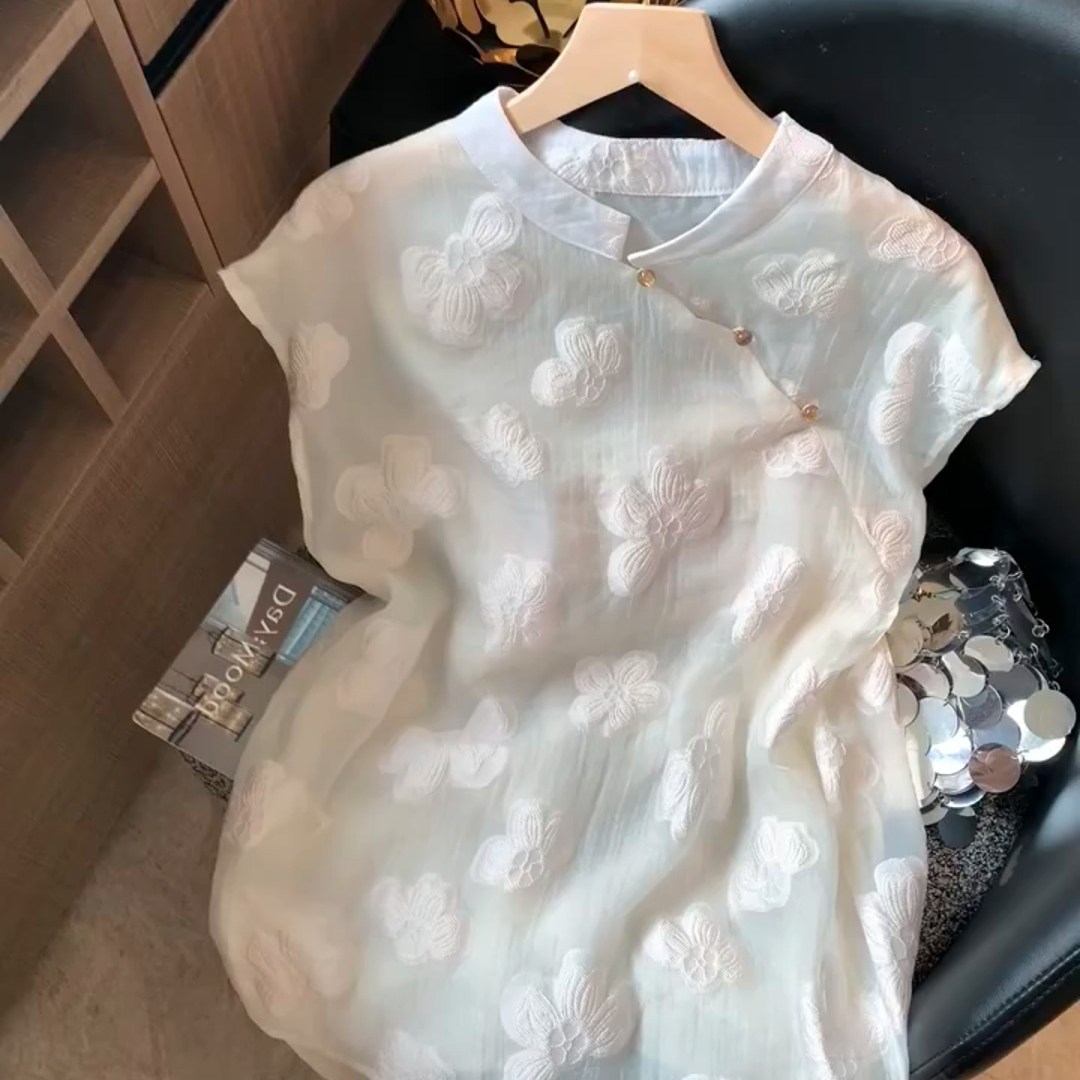 国风高级感轻奢提花刺绣盘扣无袖背心2025夏季新款气质别致上衣女,女装/女士精品,大码内搭,淘宝优惠券,粉丝福利购,淘宝优惠卷