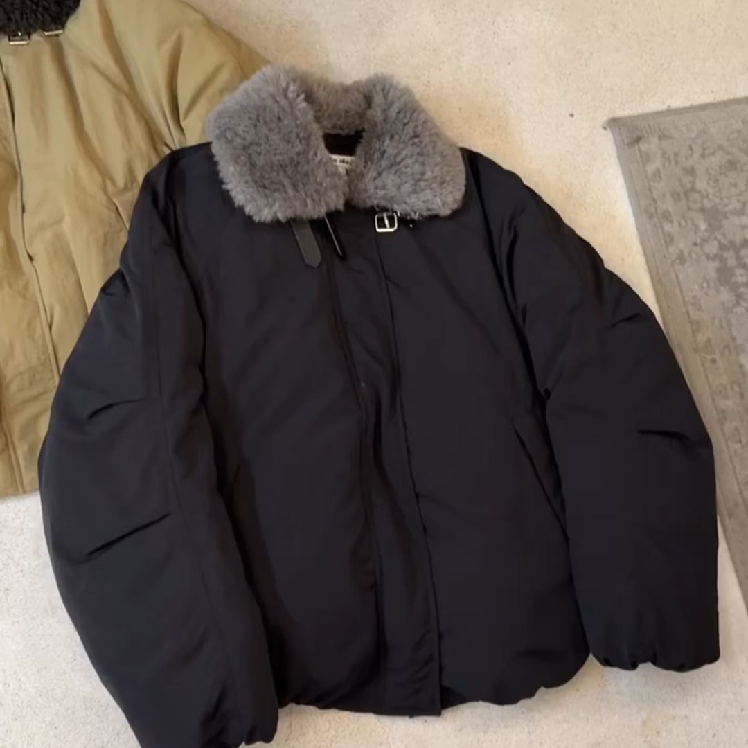 新款高级感气质宽松保暖棉服外套