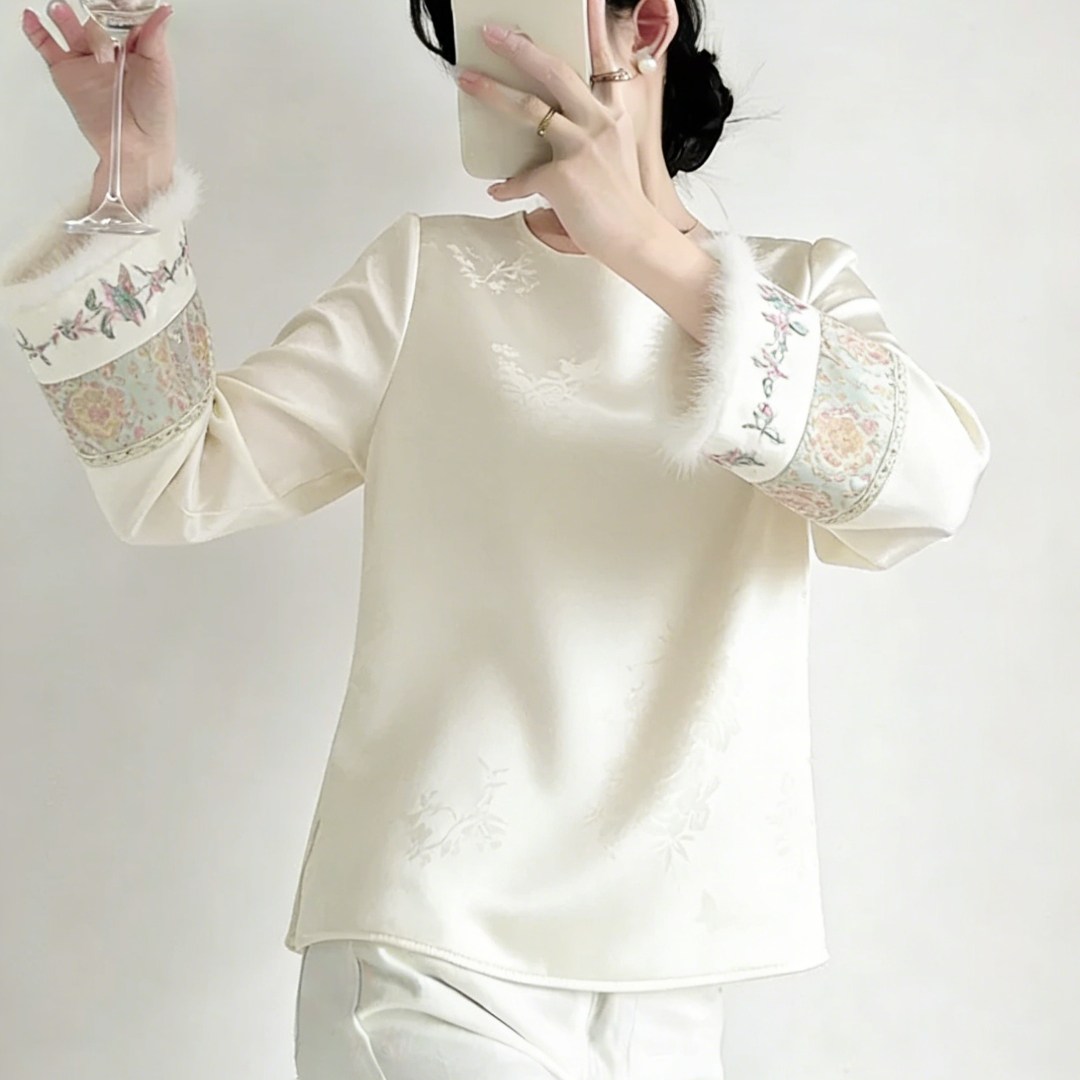 2026年新款爆款新中式国风改良提花刺绣大码胖mm内搭可外穿上衣女,女装/女士精品,大码内搭,淘宝优惠券,粉丝福利购,淘宝优惠卷