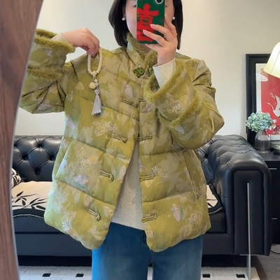 新中式国风女装超好看慵懒棉衣女