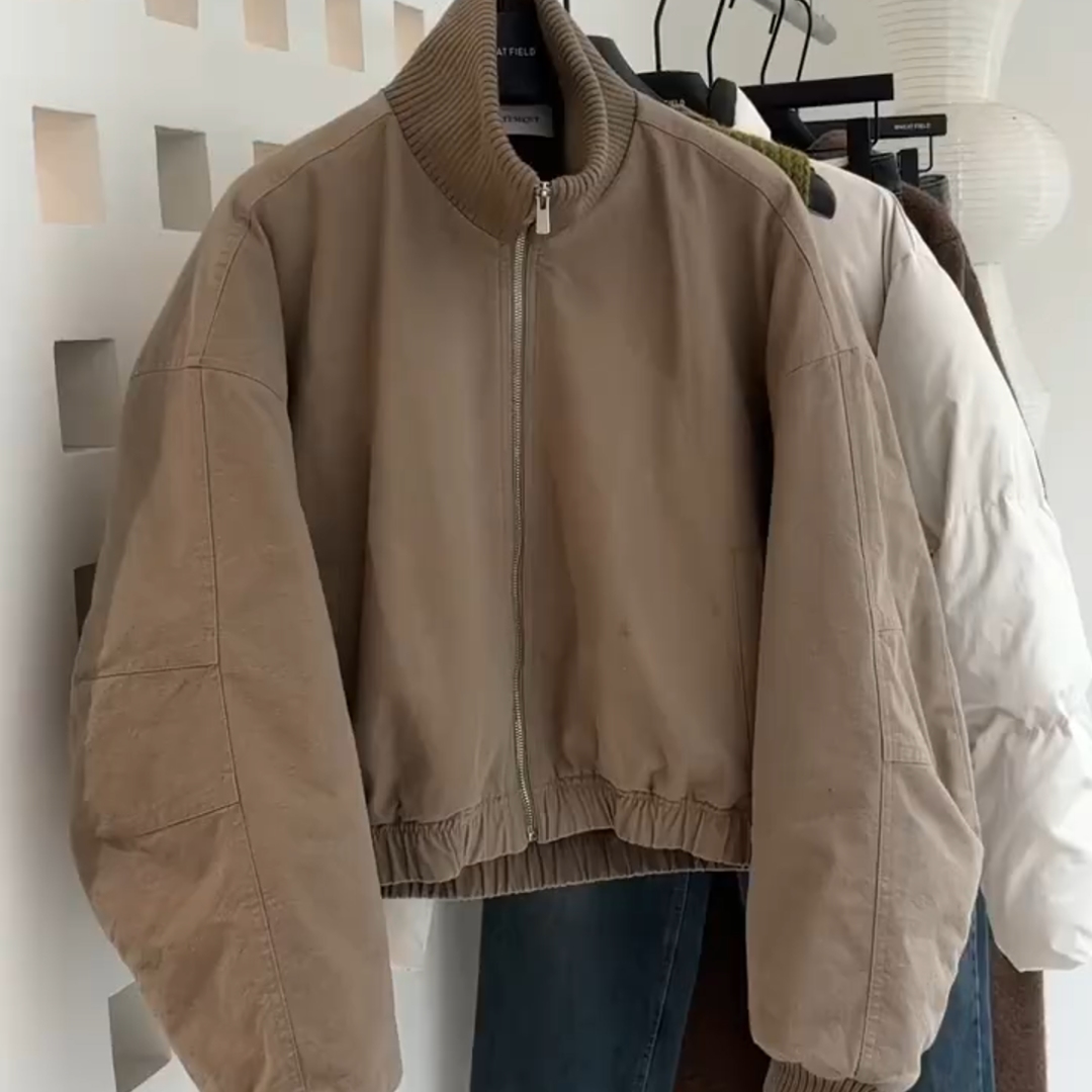 欧货高端独特漂亮韩系立领外套女