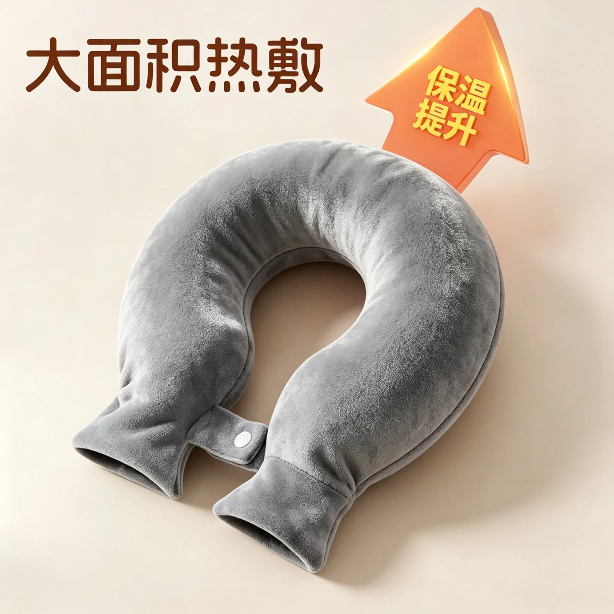 肩颈热水袋新款热敷防直吹专用U型暖脖子枕头护颈椎防爆暖水袋