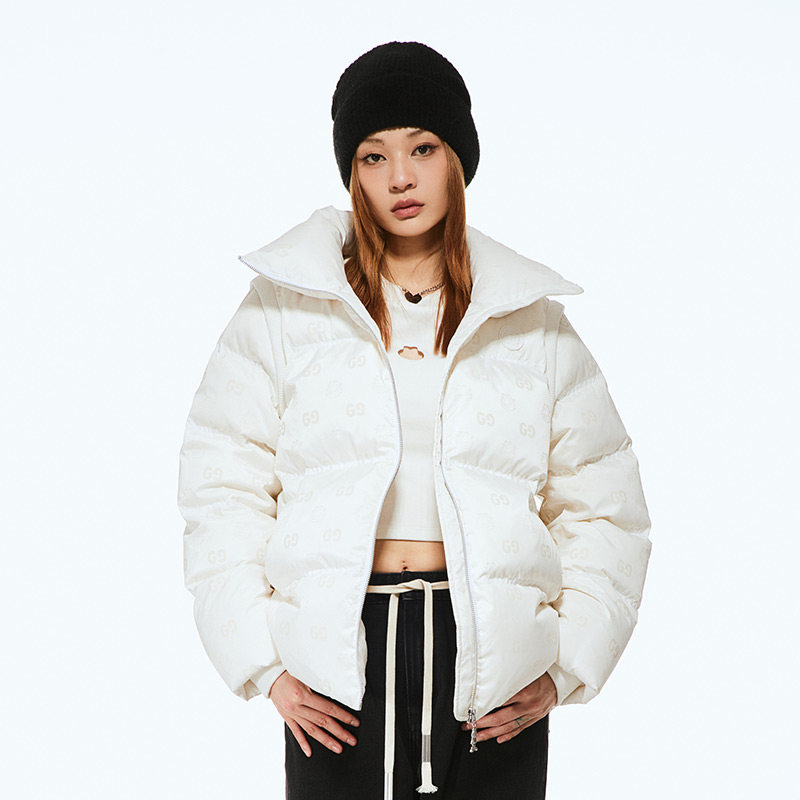 Fun潮牌羽绒服男女款2025年秋冬新款宽松休闲百搭情侣装上