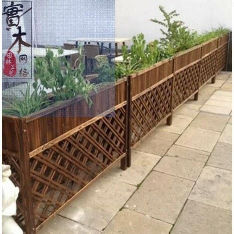 隔断花架户外庭院防腐木栅栏围栏餐饮护栏室内屏风花架阳台花盆架