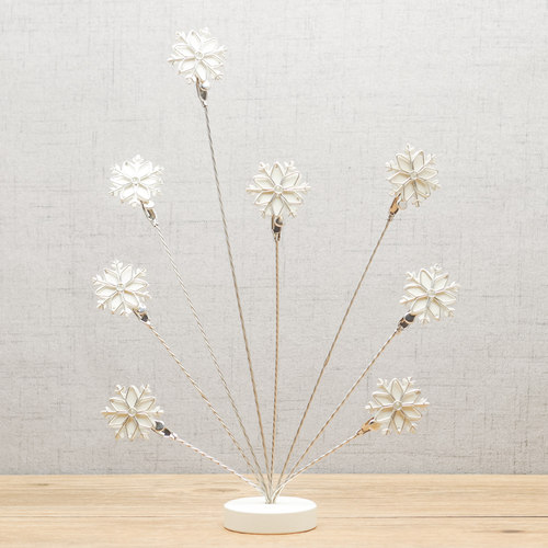 金属工艺品 雪花多头照片夹立式 桌面便签夹收纳摆件学生毕业礼物