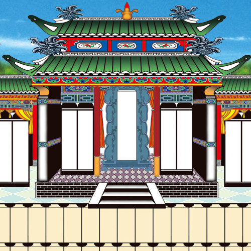 布的供奉老祖宗家谱挂画牌位家堂轴子族谱宗谱图卷轴祖先世系神位