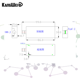 峰值射频功率计50MHz~10GHz USB上位机通信 功率检波器 检测精度