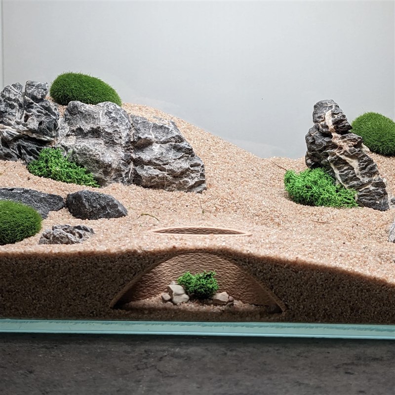 鱼缸造景爬宠乌龟鱼虾躲避屋洞拱形地下洞穴造景饲养箱造景装饰