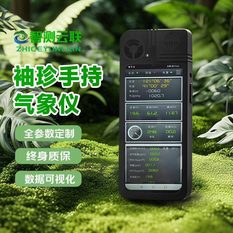 便携式手持气象仪小型手持式气象站全自动户外迷你移动风速风向仪