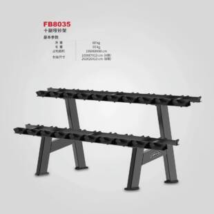 十付哑铃架家用商用健身房室内健身架子哑铃双层置物架