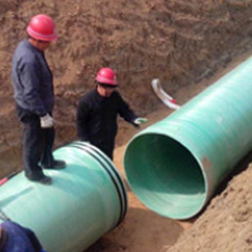 玻璃钢缠绕管道大口径排烟管道电缆防静电管道FRP通风除臭管道