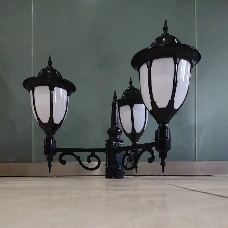 花园欧式庭院灯5头3头双头路灯灯罩led灯草坪景观灯户外3米3.5米,家装灯饰光源,景观庭院灯饰,淘宝优惠券,粉丝福利购,淘宝优惠卷