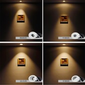 cob射灯防眩酒店洗墙灯5w7瓦可调光led嵌入式 深藏筒灯聚光背景墙