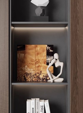 北欧风焦糖色高级感家居装饰品摆设电视柜大地色高端壁龛酒柜摆件