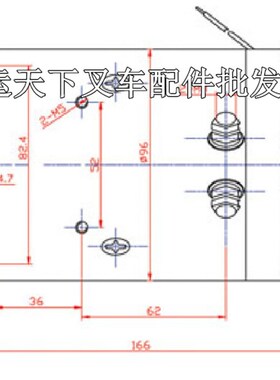 通成尾板电动叉车配件 欧能电动叉车马达尾板液压泵站24V油泵电机