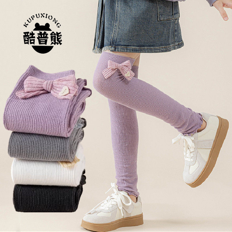 女童袜套春秋季薄款儿童过膝盖长筒袜学生高筒袜护膝纯棉大腿袜