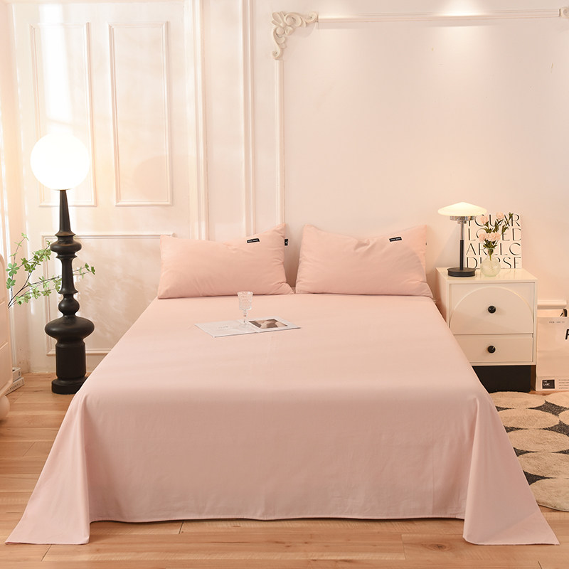 亲肤保暖a类超柔全棉磨毛单件床单素色纯棉加厚轻磨绒床罩床笠1.8