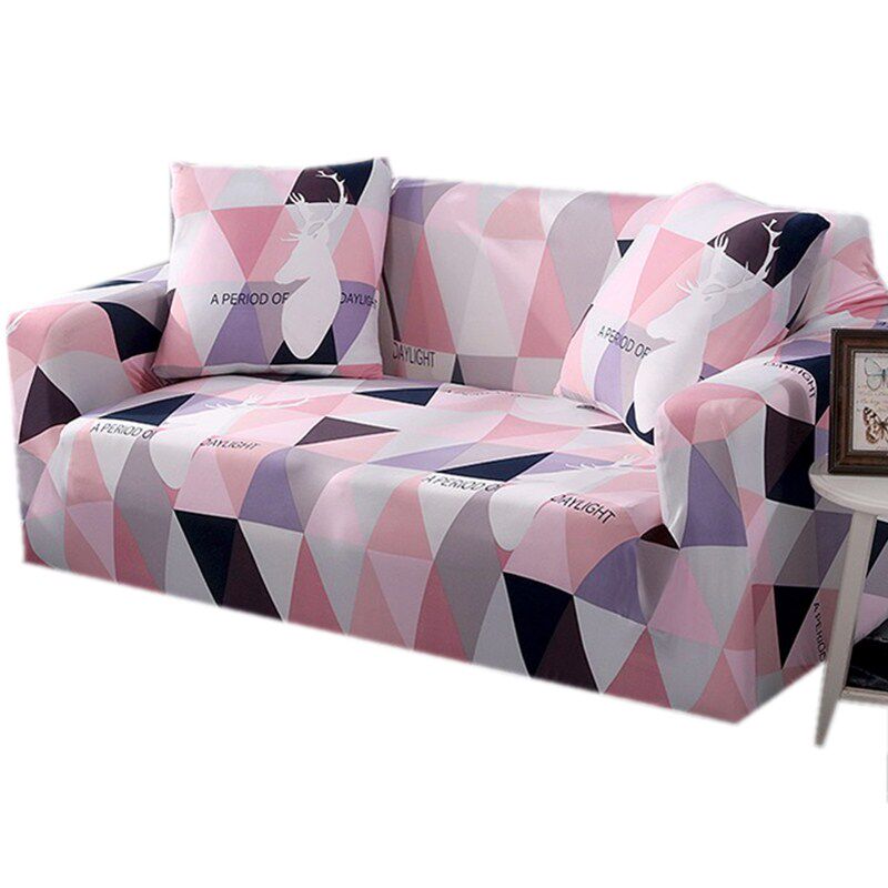 网红懒人沙发套罩全包万能笠通用粉色双人简易盖巾布艺魔术皮可爱