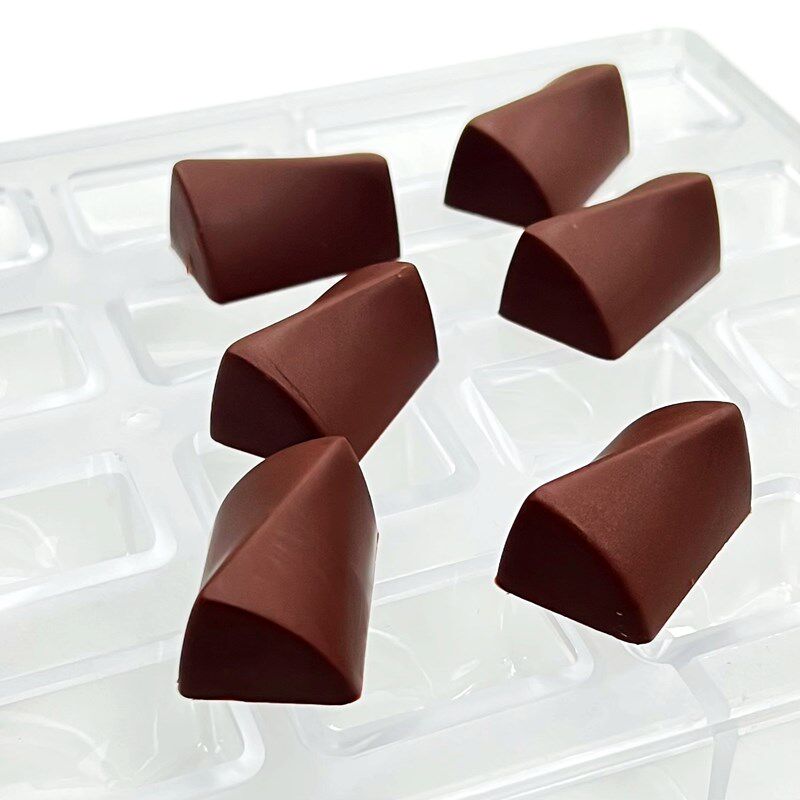 tangba堂巴 11克 24连长方形巧克力模具 PC-2384 长方弧形糖果模